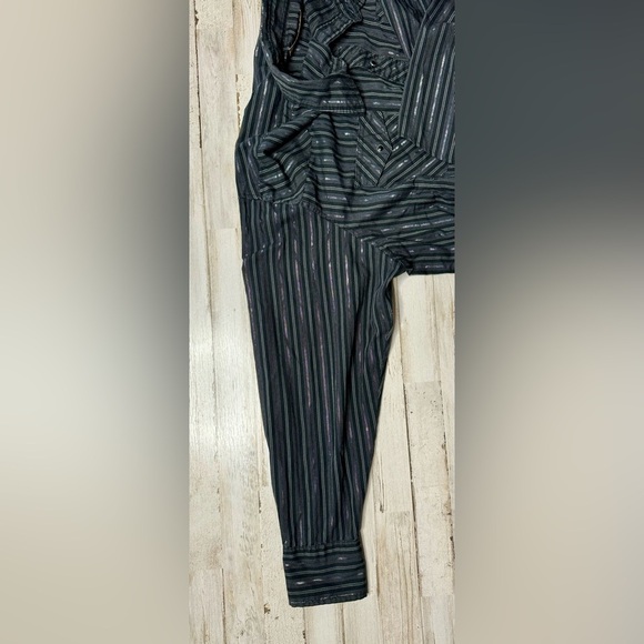 Wrangler Western Fashion Shirt Mens 2XL Black w/Metallic Stripes Pearl Snap - Picture 9 of 13